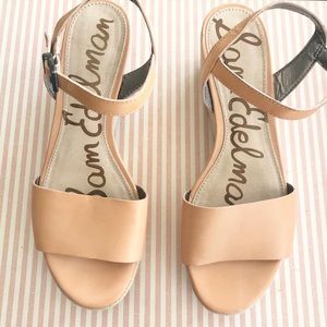 Sam Edelman tan wedges